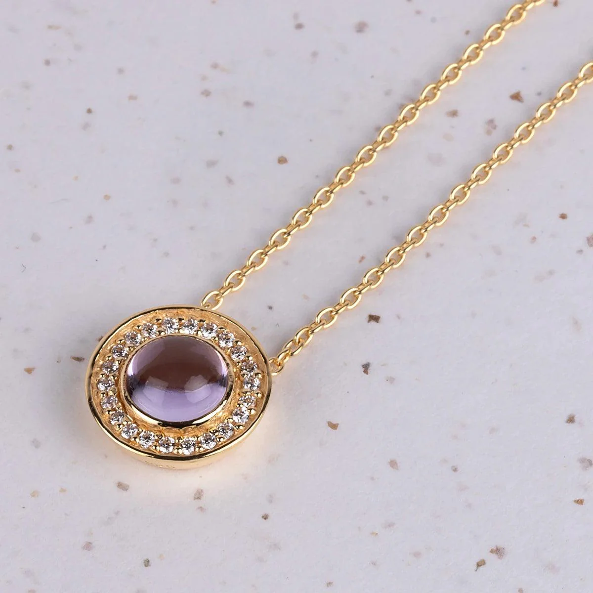 Caroline Bingley's Gold-Plated Amethyst Necklace