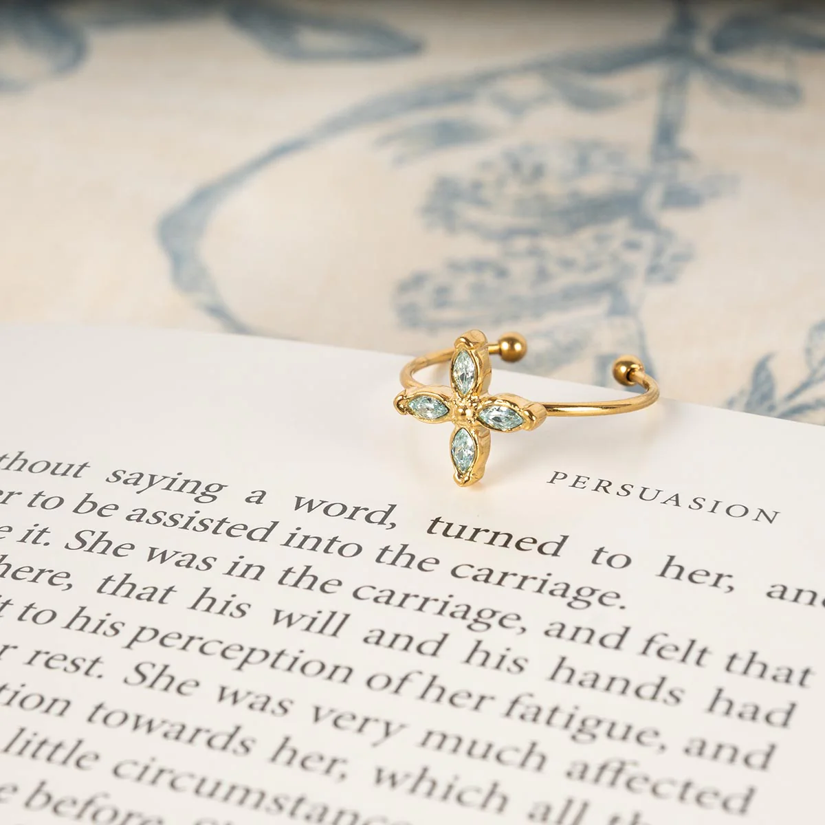 Anne Elliot Aquamarine Ring - Image 3