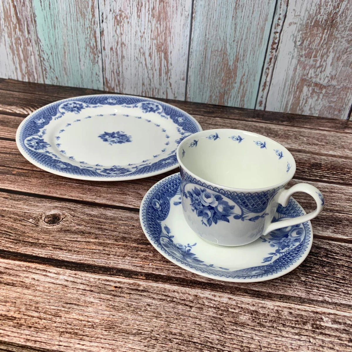 Netherfield Bone China Teacup, Saucer and Plate Set - Image 6