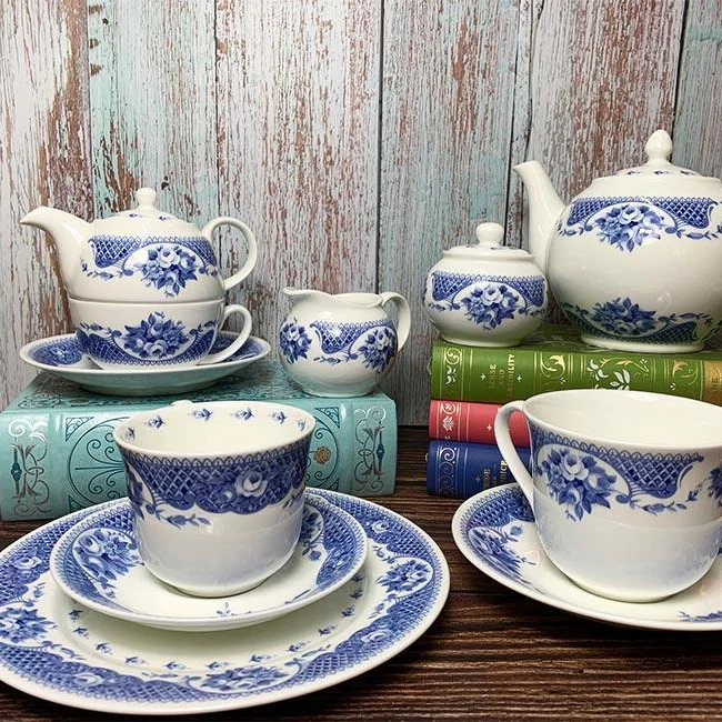 Netherfield Bone China Teacup, Saucer and Plate Set - Image 9