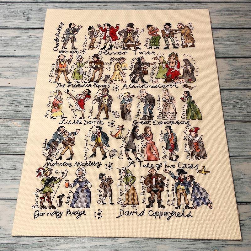 Charles Dickens Cross Stitch - Counted Cross Stitch Kit - Image 2