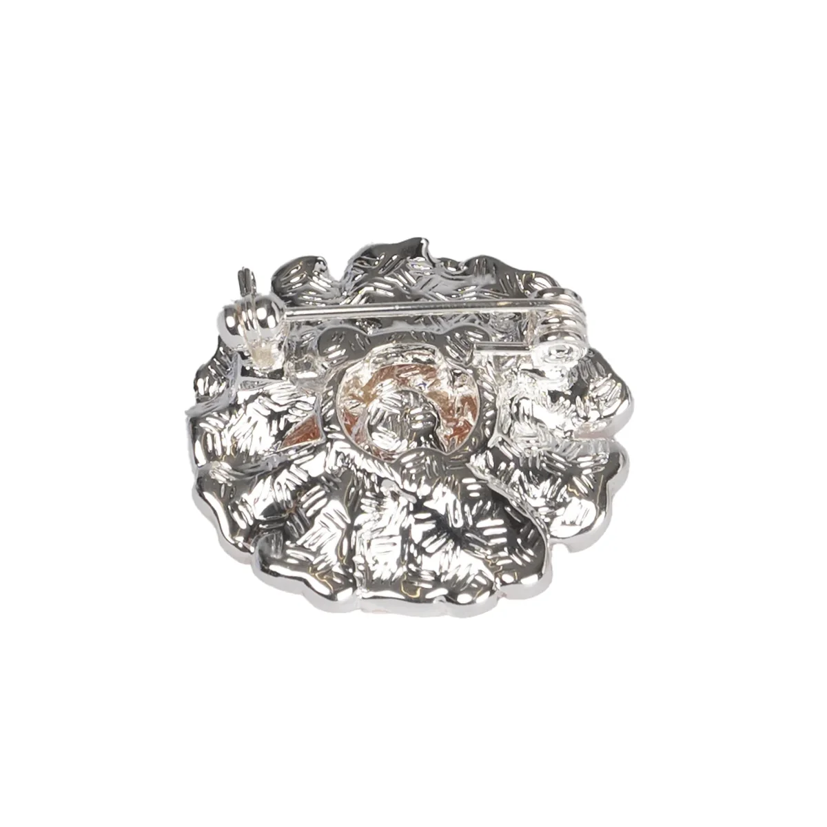 Chawton Marigold Handcrafted Brooch in Silver - Image 3