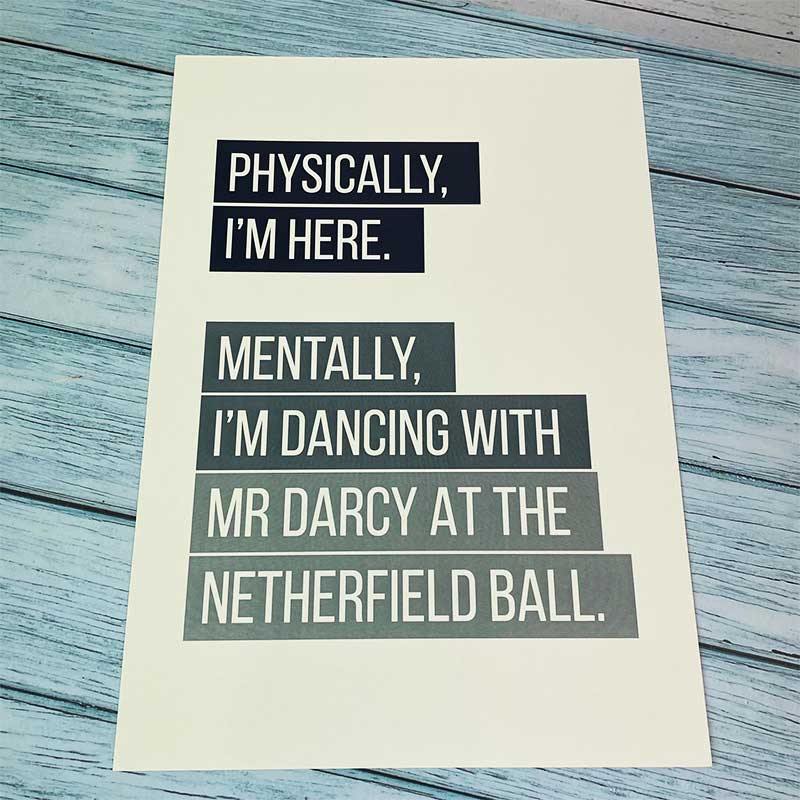 Dancing with Mr Darcy Print - Image 4