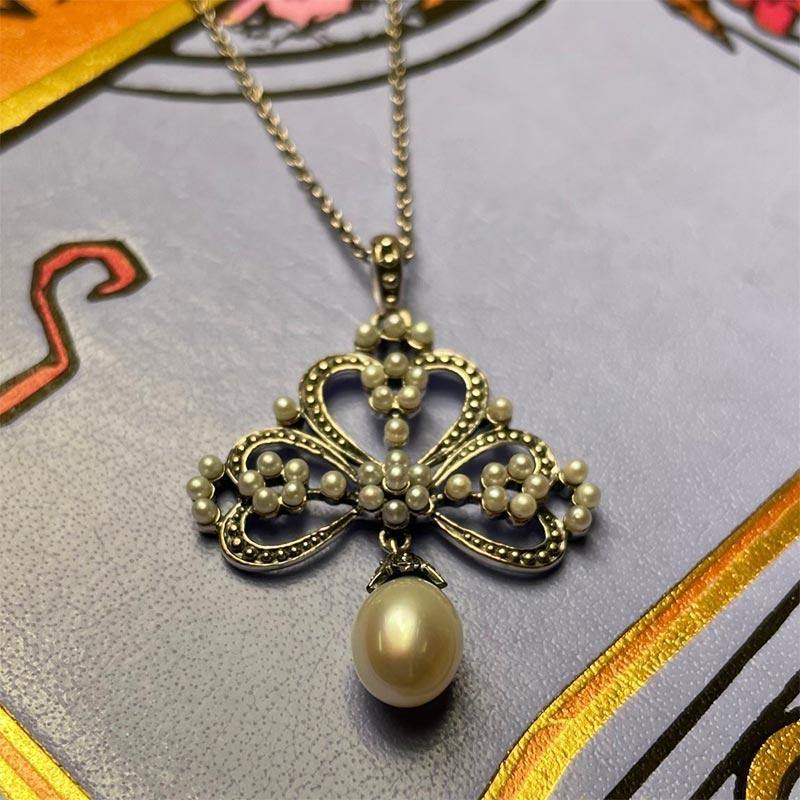 Dashwood Silver and Freshwater Pearl Necklace - Image 2