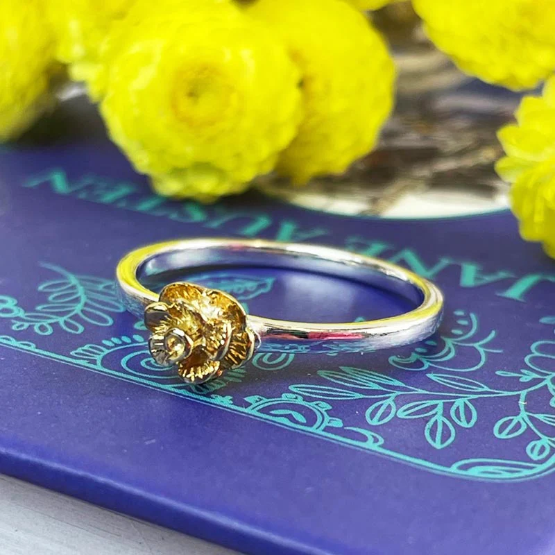 Elinor Rose Ring - Silver and Gold-Plated detailing | Exclusive Collection