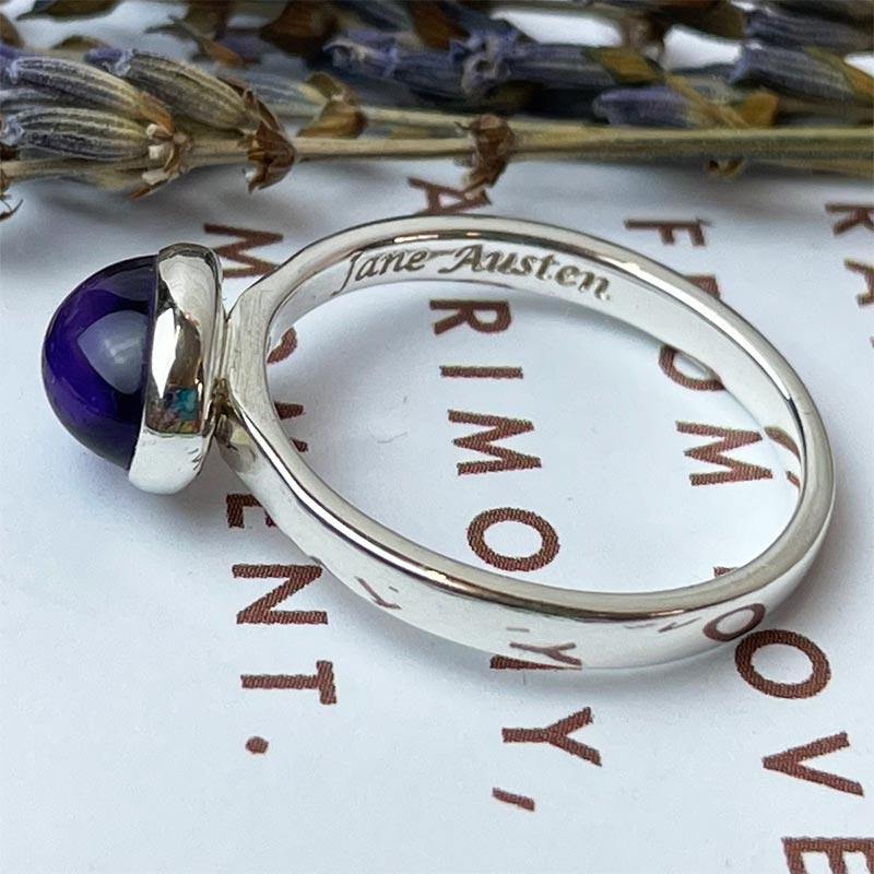 Eliza Amethyst Silver Ring - Image 2