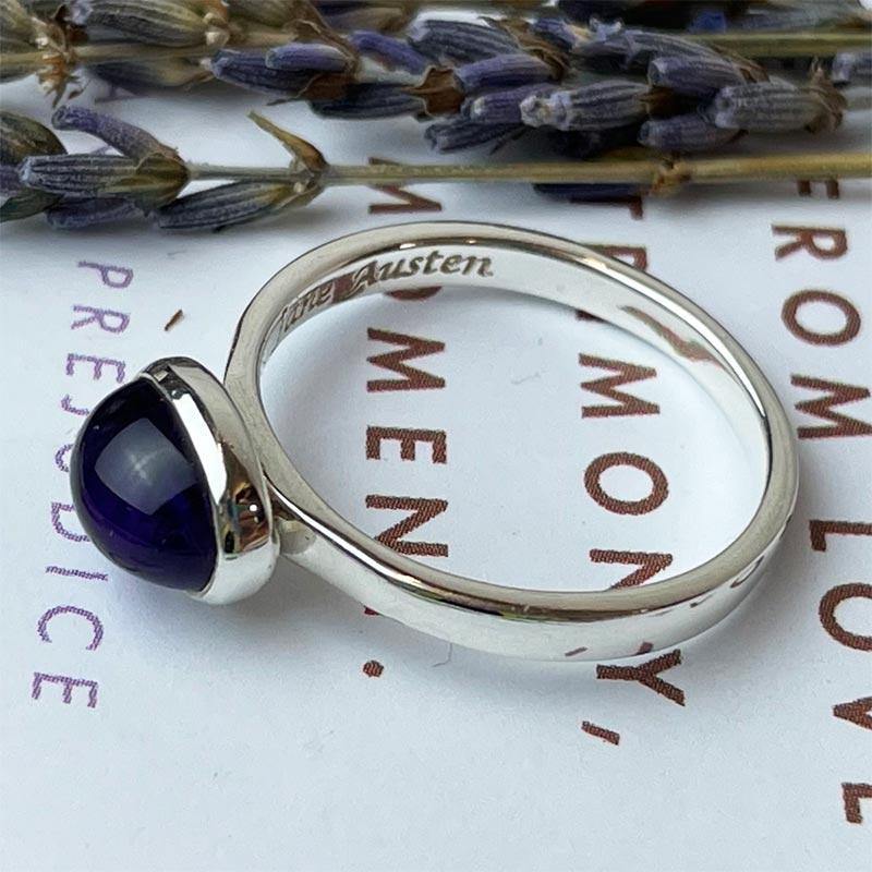 Eliza Amethyst Silver Ring - Image 4