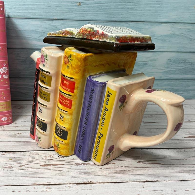 Handmade Teapot - Jane Austen's Stacked Novels | Exclusive Collection - Image 4