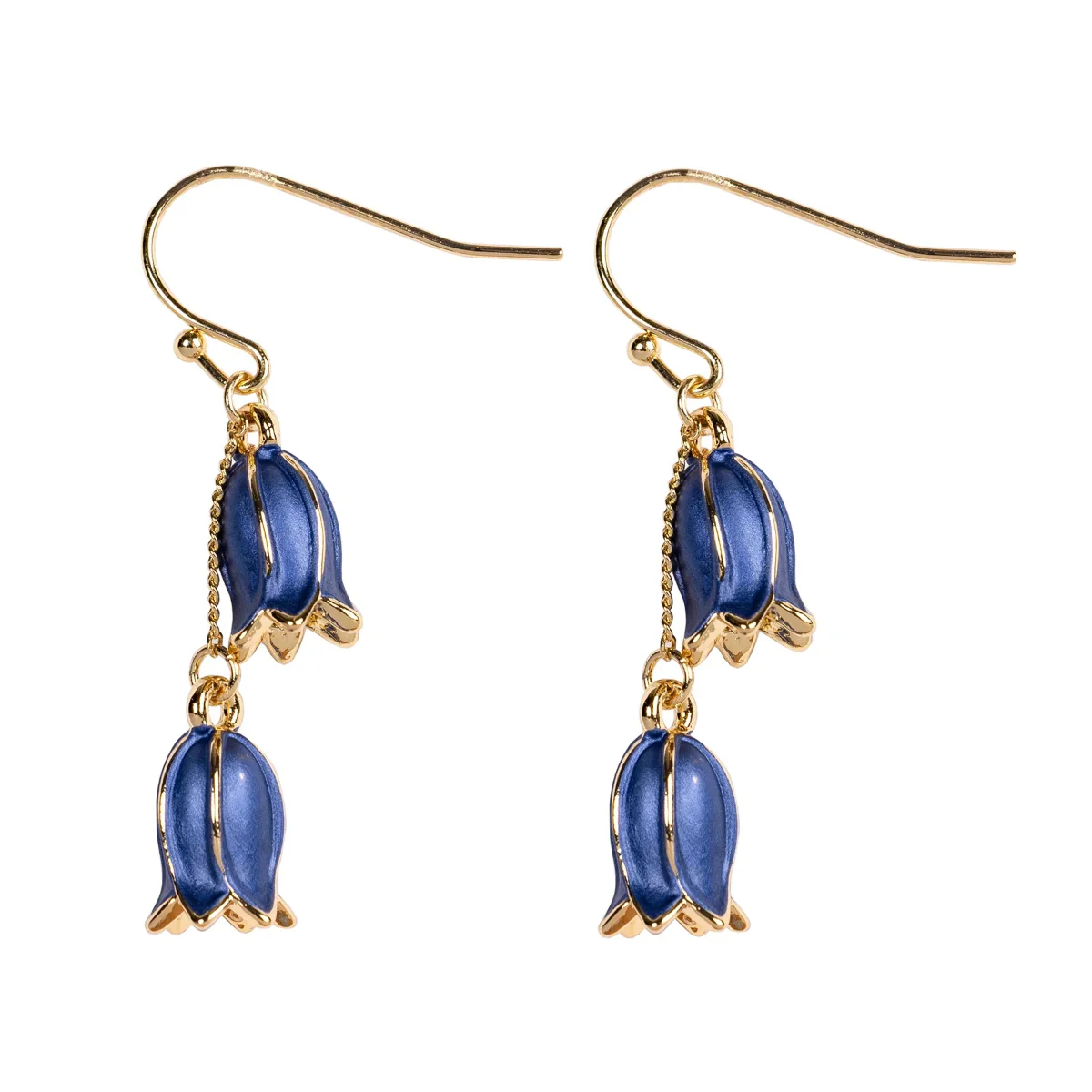 Hartfield Bluebell Earrings in Gold