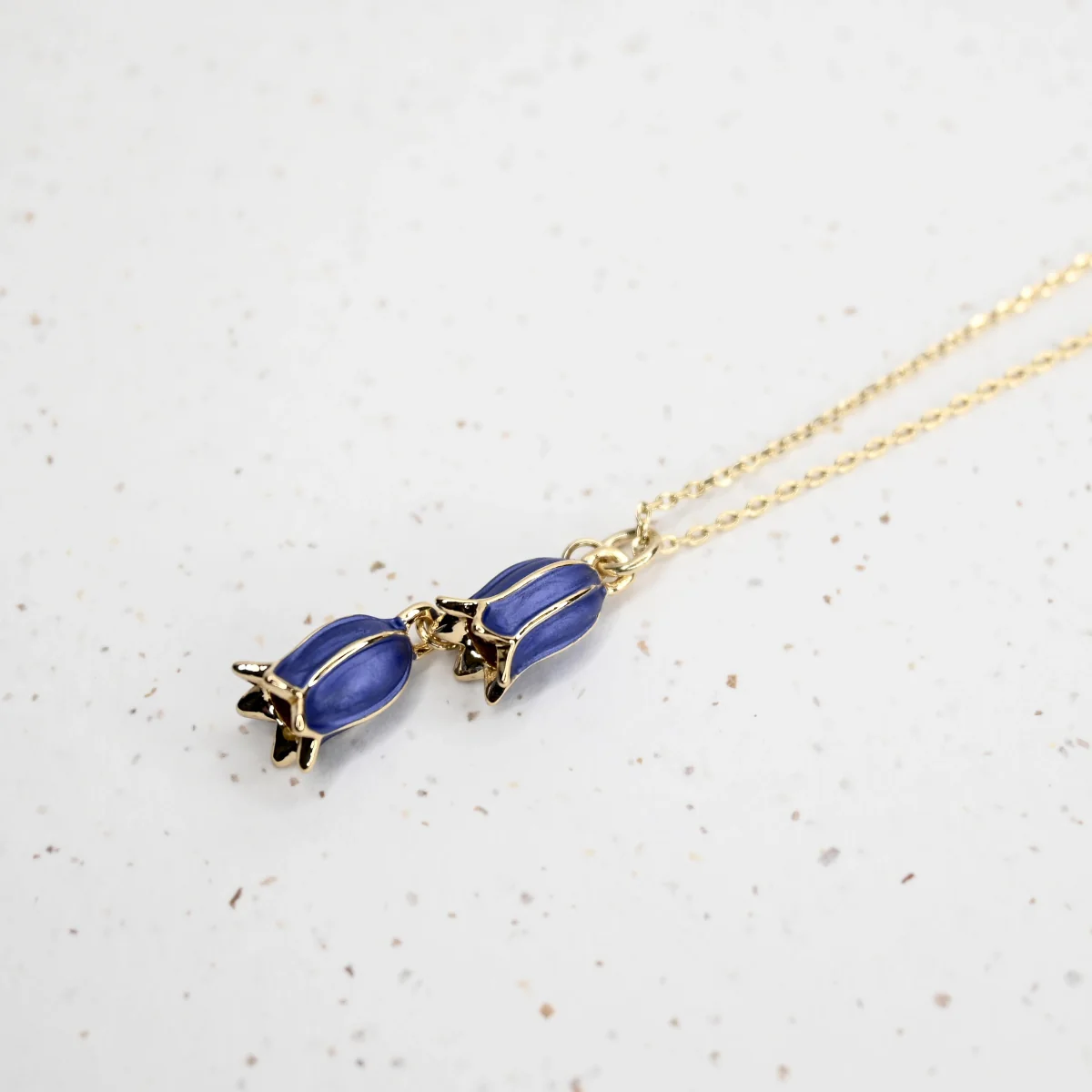 Hartfield Bluebell Necklace in Gold - Image 4