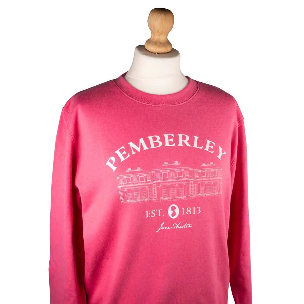 Jane Austen Pemberley Sweater in Pink - Image 3