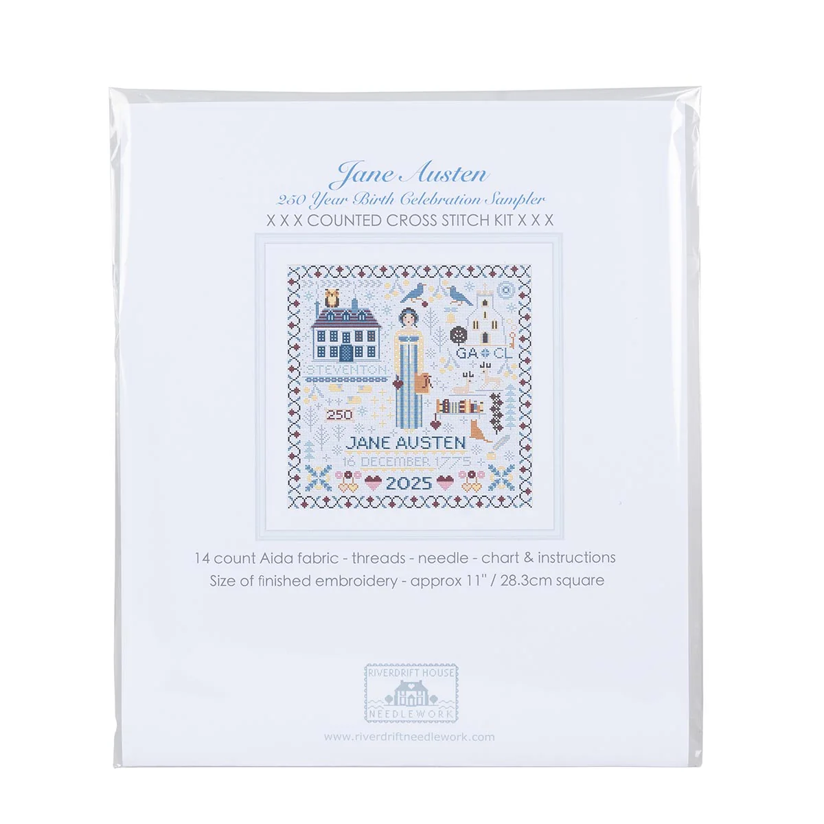 Jane Austen 250th Anniversary Cross Stitch Kit