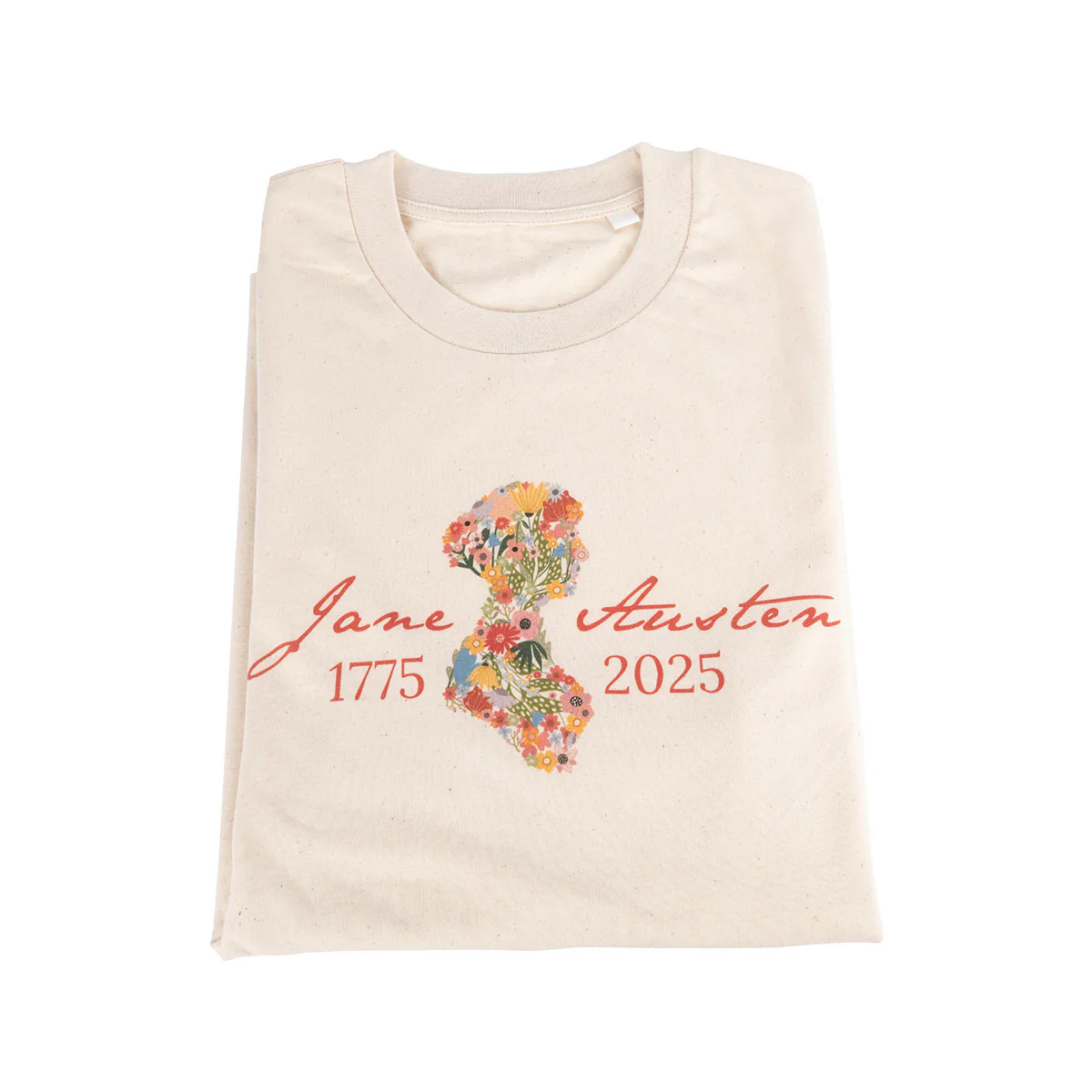 Jane Austen 250th Anniversary T-Shirt in Cream