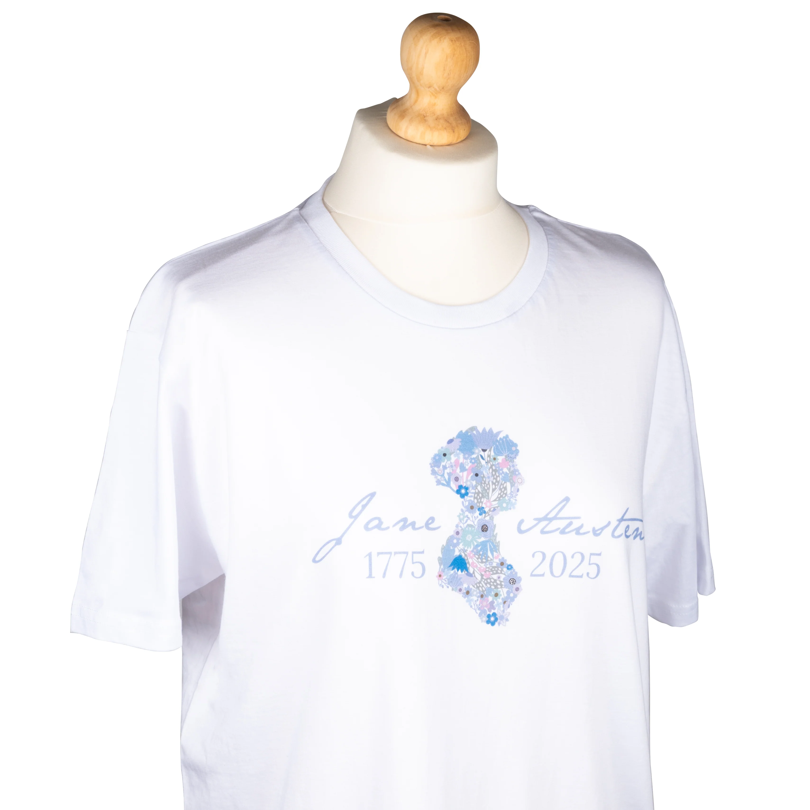 Jane Austen 250th Anniversary T-Shirt in White - Image 3
