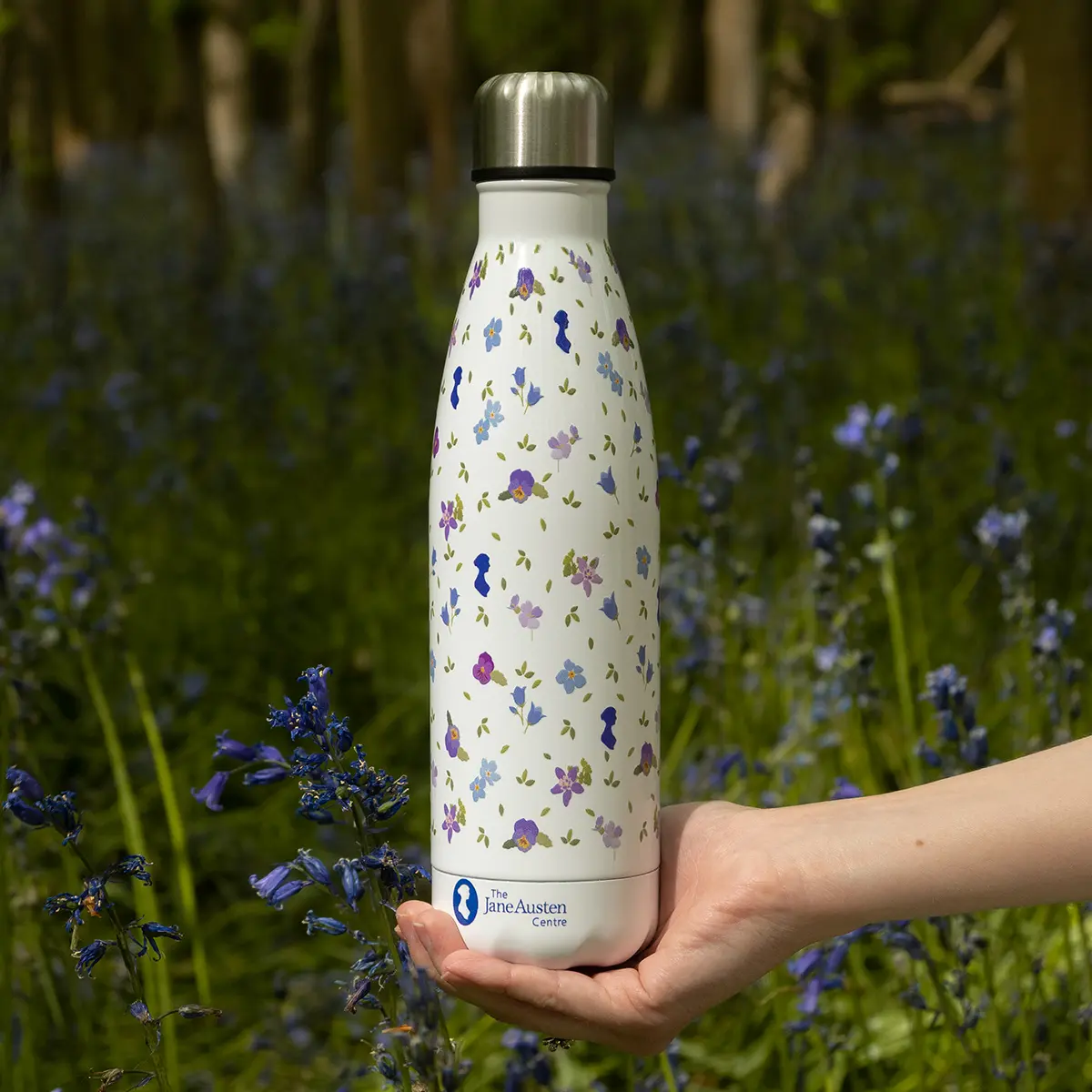 Jane Austen Floral Water Bottle