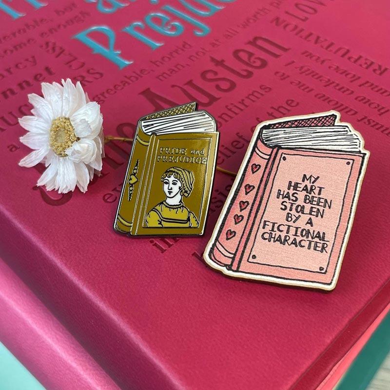Jane Austen Badges - Pride And Prejudice Pair