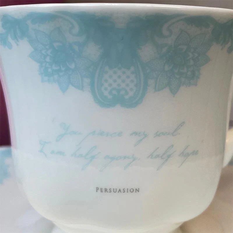 Jane Austen Persuasion Bone China Teacup And Saucer - Image 2