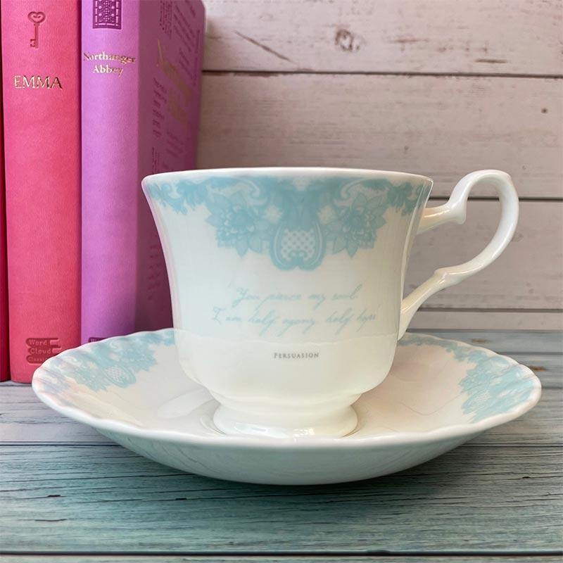 Jane Austen Persuasion Bone China Teacup And Saucer - Image 4
