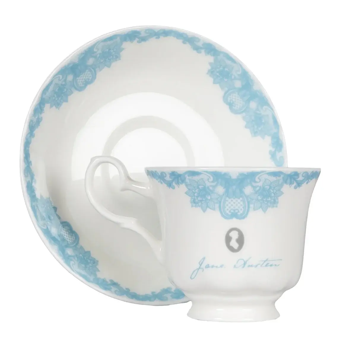 Jane Austen Pride and Prejudice Bone China Teacup And Saucer