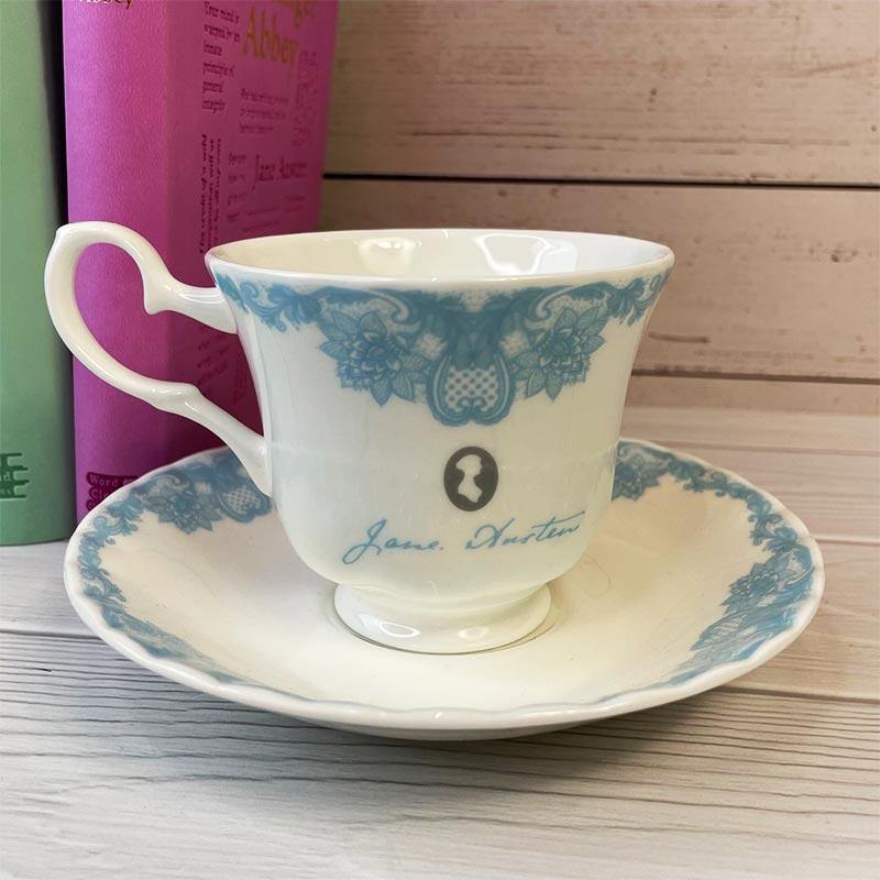 Jane Austen Pride and Prejudice Bone China Teacup And Saucer - Image 3