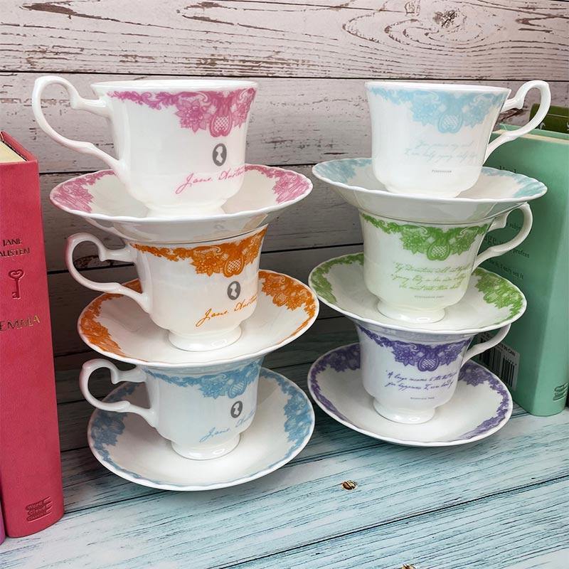 Jane Austen Pride and Prejudice Bone China Teacup And Saucer - Image 5