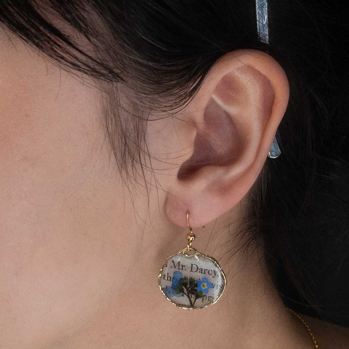 Jane Austen Book Page Earrings