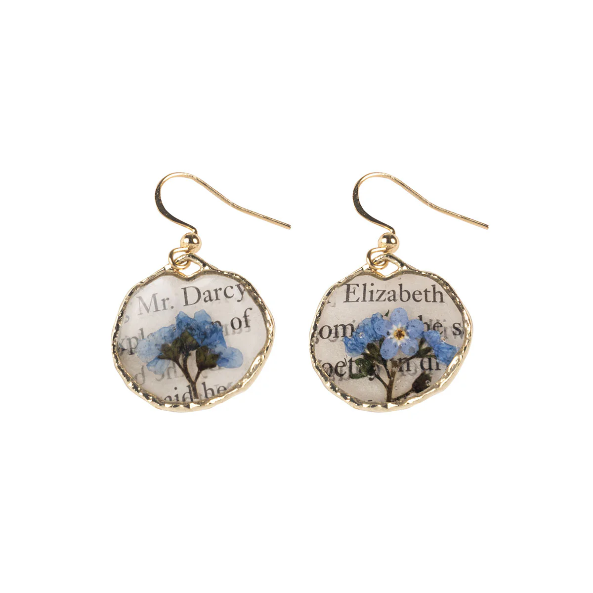 Jane Austen Book Page Earrings - Image 2