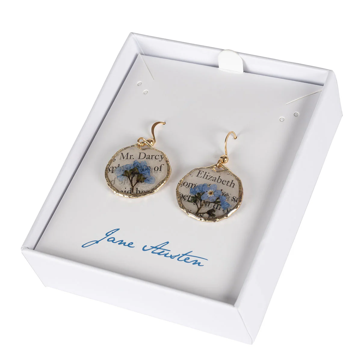 Jane Austen Book Page Earrings - Image 3