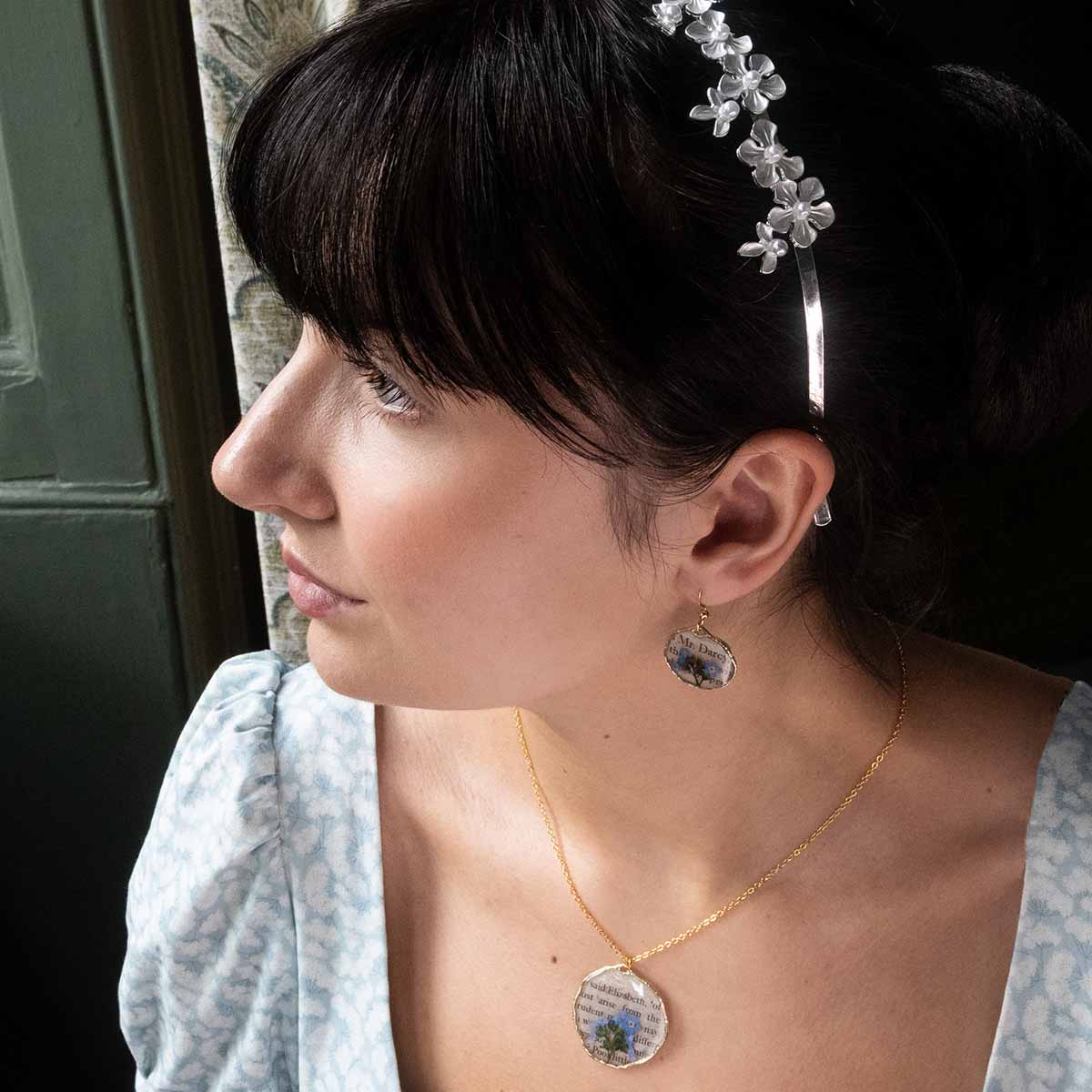 Jane Austen Book Page Earrings - Image 5