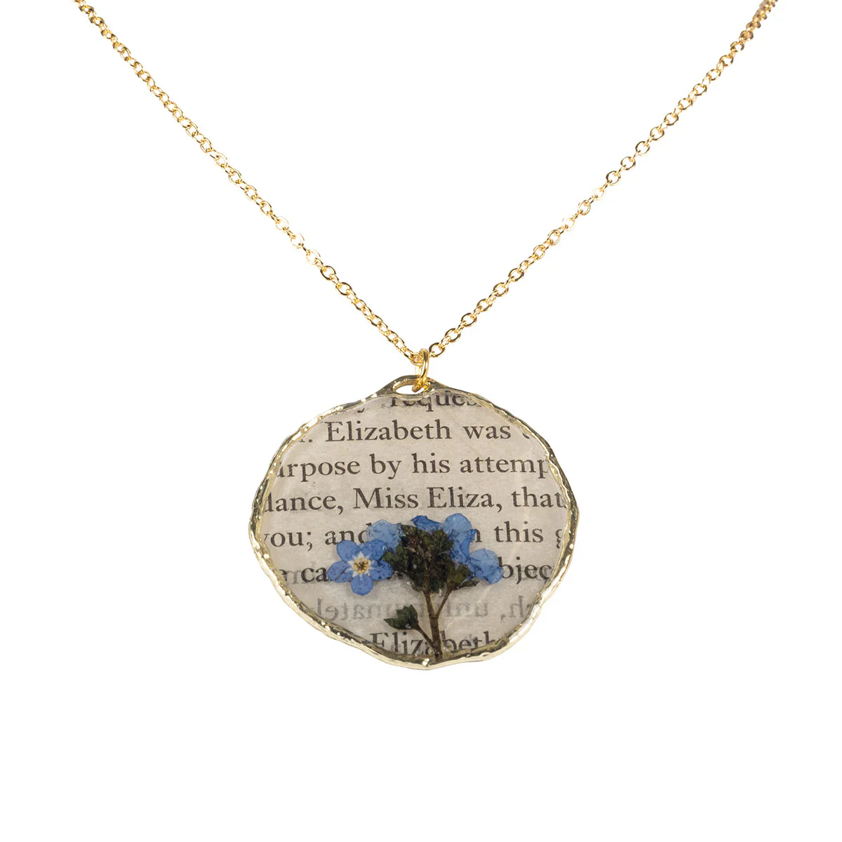 Jane Austen Book Page Necklace - Image 2