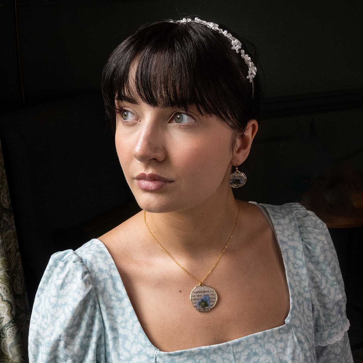 Jane Austen Book Page Necklace - Image 3