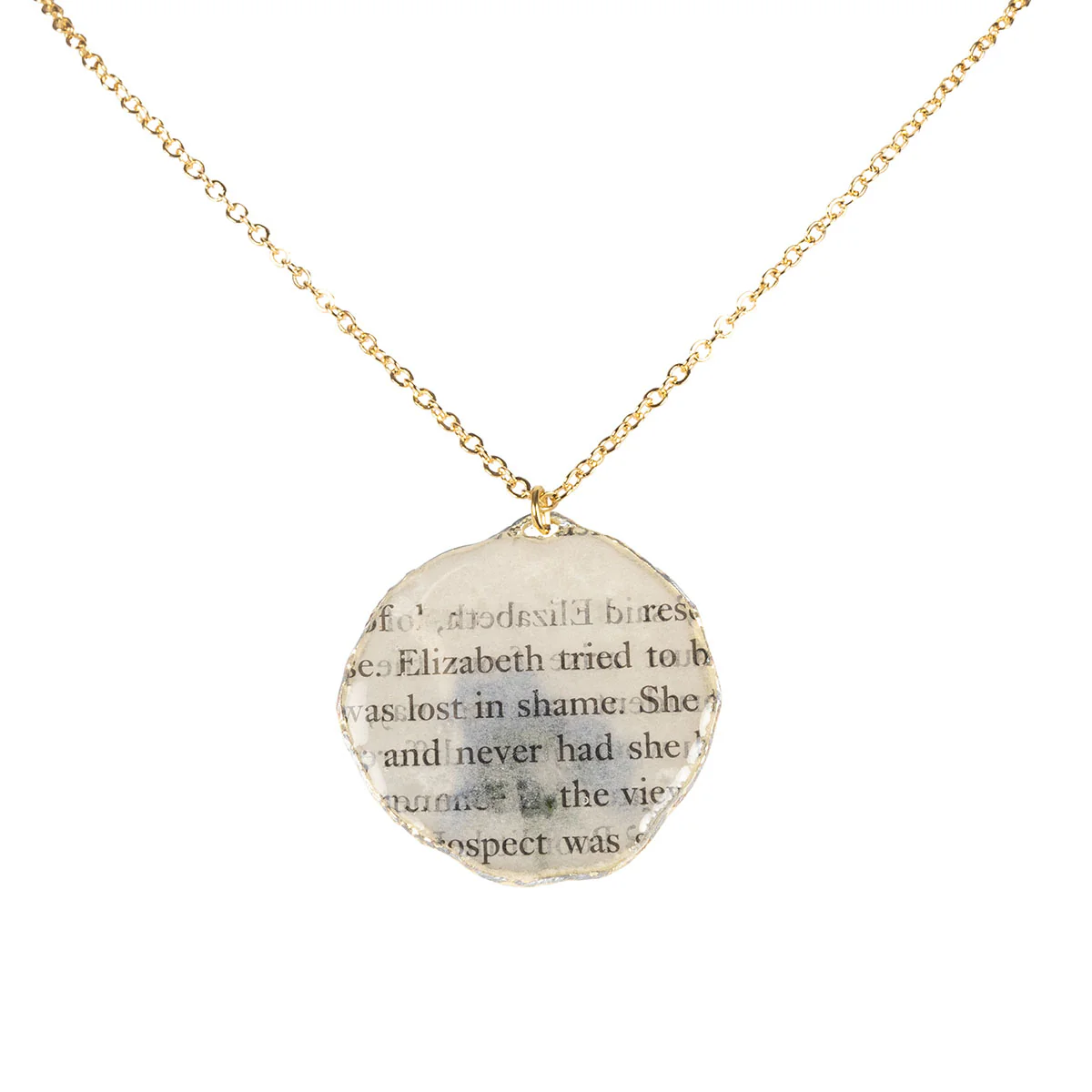 Jane Austen Book Page Necklace - Image 5