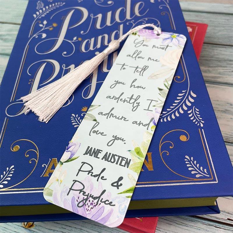 Jane Austen Bookmark - Pride and Prejudice Quotation - Image 2