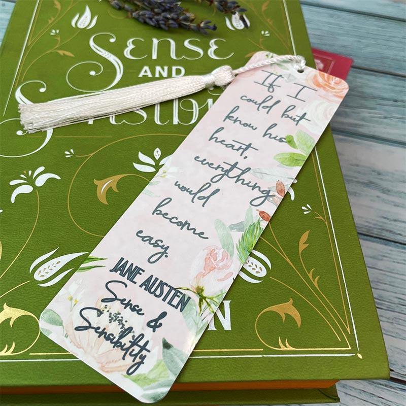Jane Austen Bookmark - Sense and Sensibility Quotation - Image 2