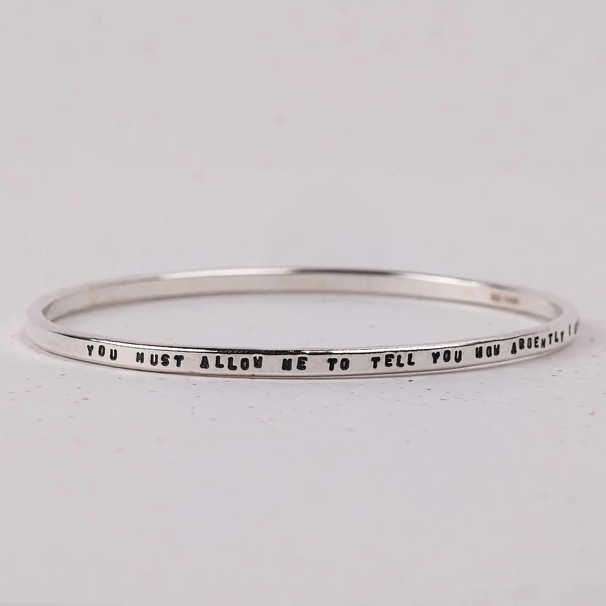 Jane Austen Pride and Prejudice Quote Bracelet - Image 2