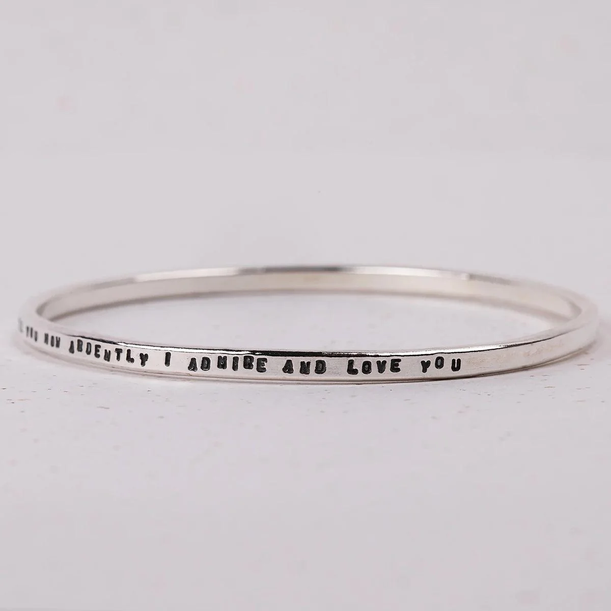 Jane Austen Pride and Prejudice Quote Bracelet - Image 3