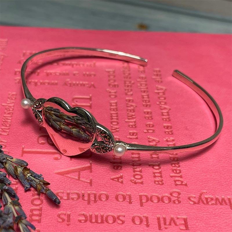 Jane Austen Silver, Marcasite and Freshwater Pearl Bracelet - Image 2