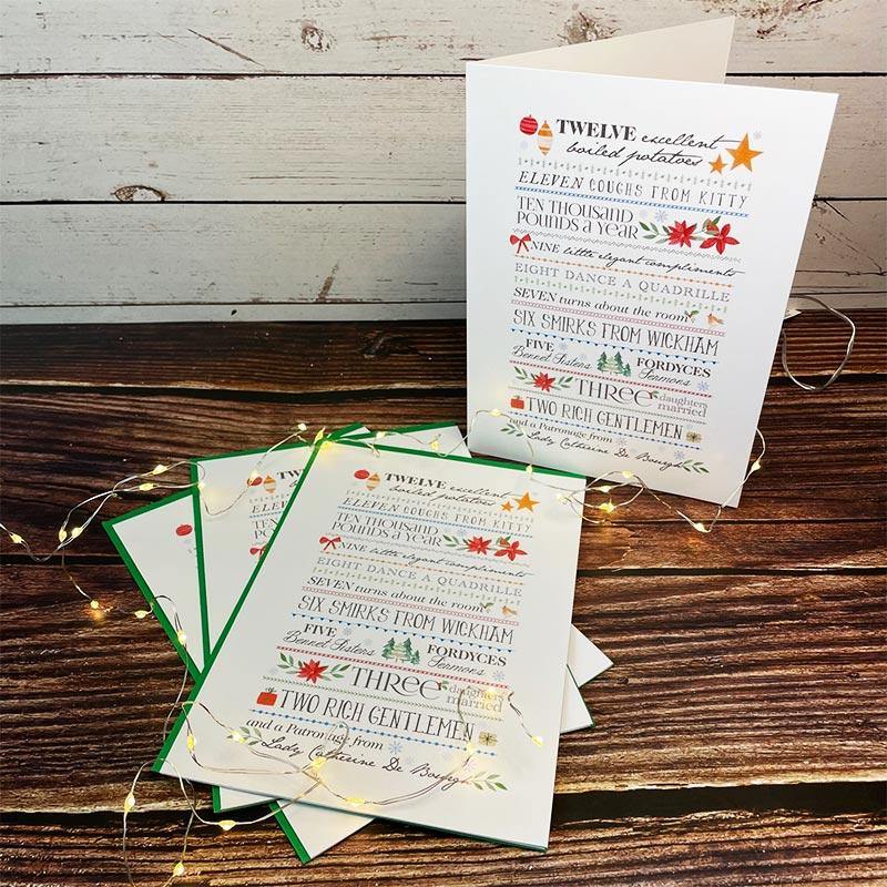 Jane Austen Christmas Cards - 12 Days Of Pride And Prejudice - Image 2