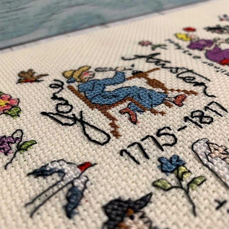 Jane Austen Cross Stitch - Counted Cross Stitch Kit - Image 3