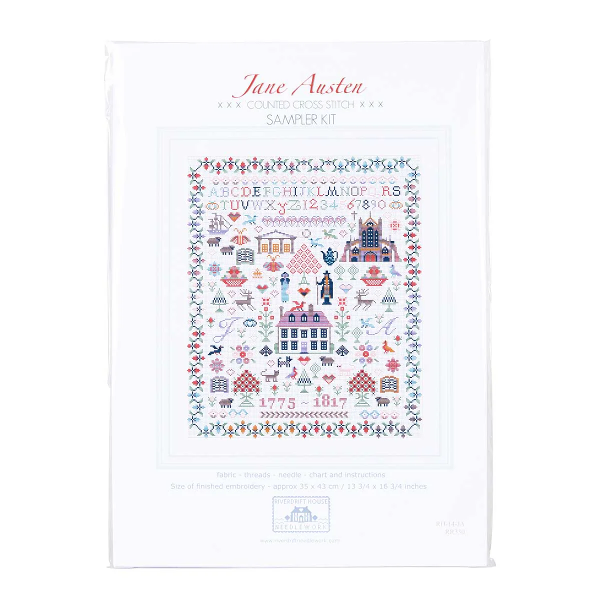 Jane Austen's Life Sampler Cross Stitch