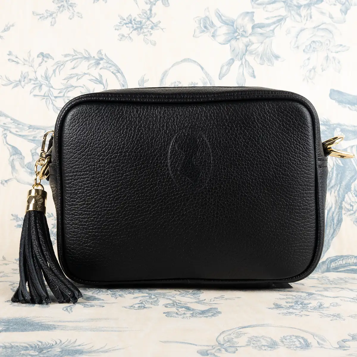 Jane Austen Customisable Leather Bag in Black - Image 4