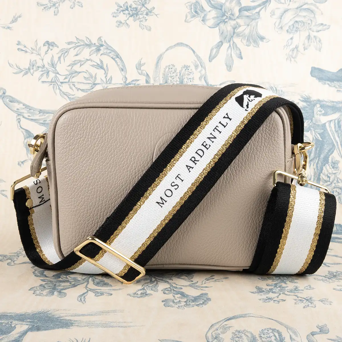 Jane Austen Customisable Leather Bag in Biscuit - Image 6