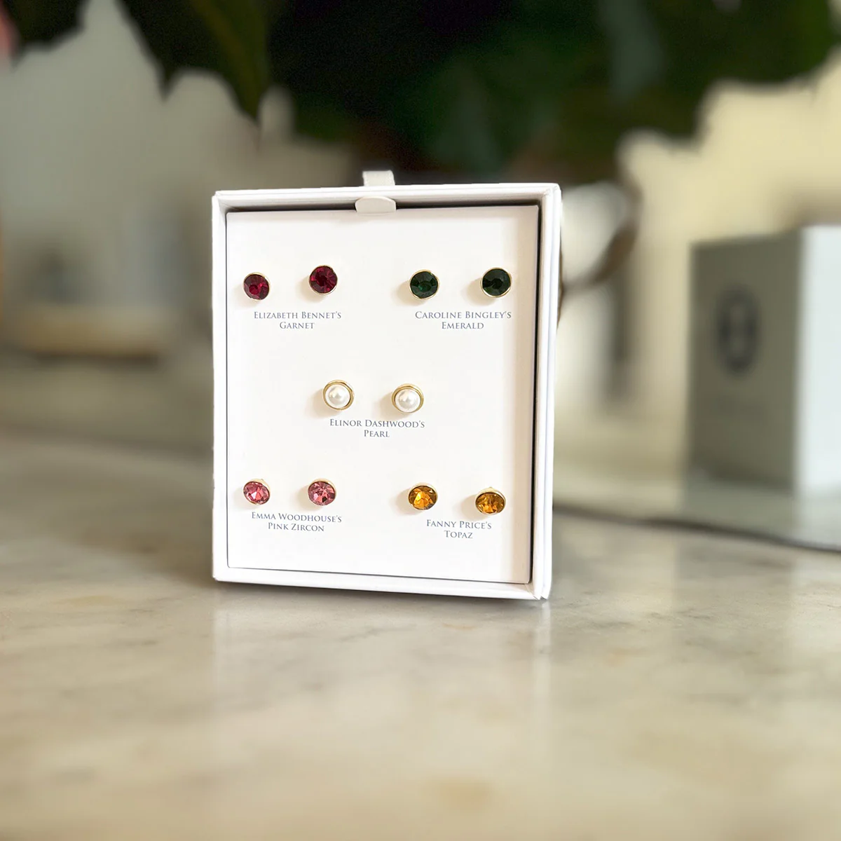 Jane Austen Gemstone Earring Set - Heroine Collection - Image 2