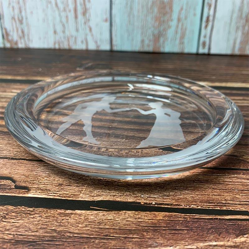 Jane Austen Glass Coaster - Mr Darcy & Elizabeth Bennet Design - Image 3