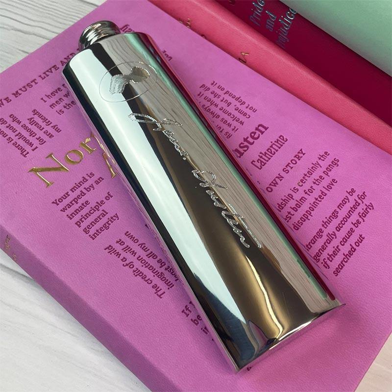 Jane Austen Hip Flask - Pewter | Exclusive Collection - Image 4