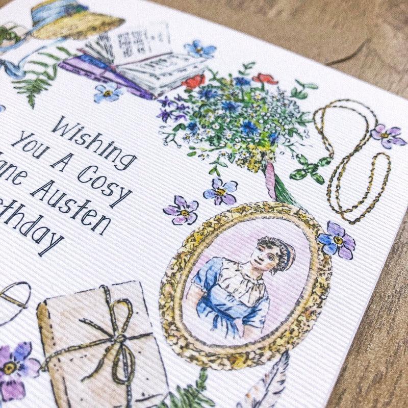Jane Austen Themed Illustrated Greetings Cards | Set of 5 - Image 2