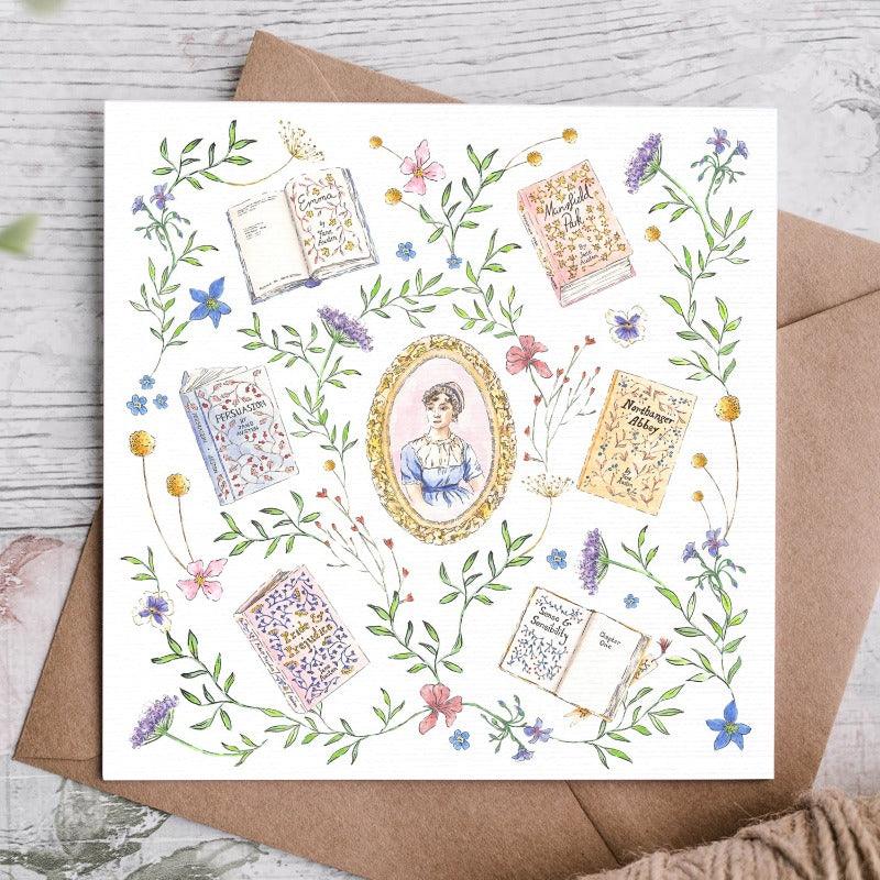Jane Austen Themed Illustrated Greetings Cards | Set of 5 - Image 5