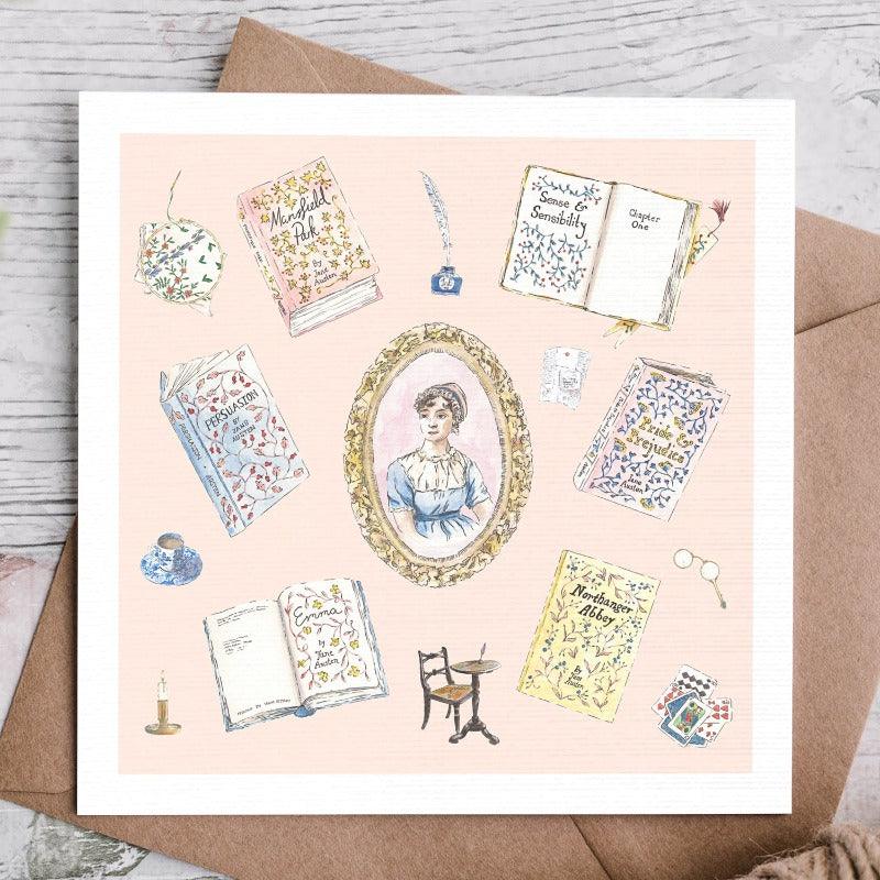 Jane Austen Themed Illustrated Greetings Cards | Set of 5 - Image 7