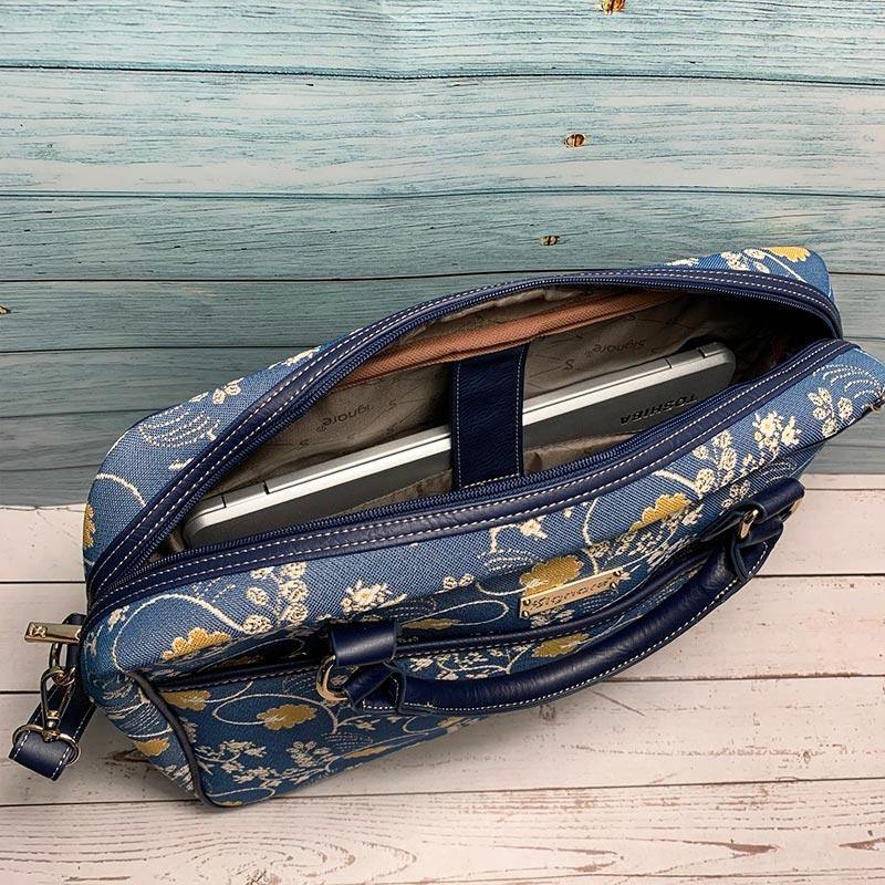 Jane Austen Laptop Bag - Blue Oak Design - Image 2