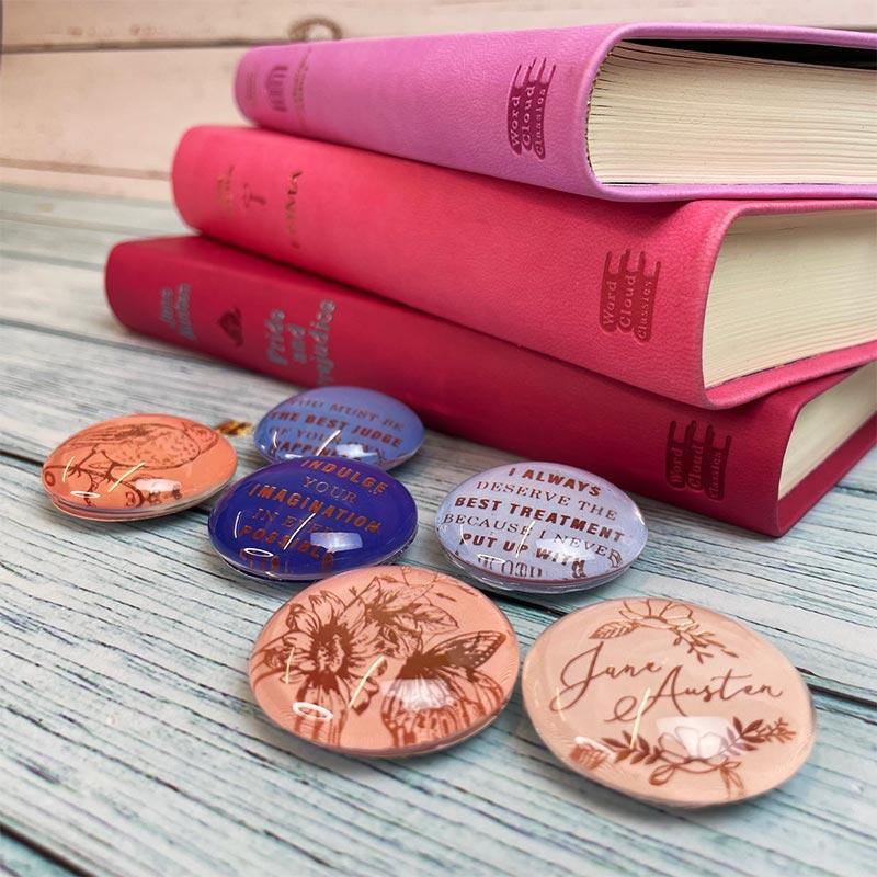 Jane Austen Magnets - Glass Quote Design - Image 2